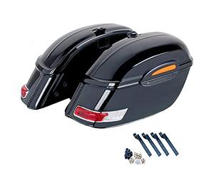Customacces Alforjas Rígidas Touring (Juego) 33L. + Kit de Soportes Yamaha XV1900 Midnight Star (VP23) '06-'16