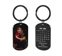 Customaster Llavero Personalizado Con Foto Llavero Personalizado De Doble Cara Llavero Etiqueta Perro Regalo Para La Familia Hombres Novio