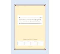 Customer Conversation Logbook -Glad when you remember what we talked about last time- Compact Size (fits in a planner)