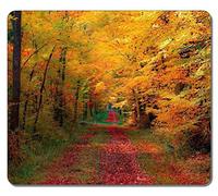 Customized 27705 Path Through The Autumn Woods Nature Art Large Mousepad Natural Eco Rubber Mousepad Design High Quality Durable Mouse Mat Computer Accessories Big Gaming Mouse Pad