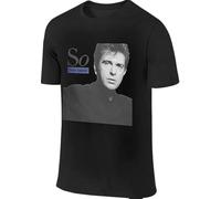 Customized Geek Short Sleeve Peter Gabriel So Printed Crew Neck T Shirts for Mens,Tops tee(Small)