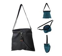 CUSTOMRUNNER Grande Sacco Raccolta Frutta con Scarico Inferiore, Grembiule da Giardino Impermeabile 15 Kg, Resistente Sacco Oxford per Mele, Verdure e Agrumi(Black)