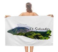 CustonCares Toallas de playa para adultos, toalla de baño de El Salvador, sin arena, a prueba de arena, secado rápido, toallas de natación, paisaje urbano y monumento, toalla de picnic exterior de 31