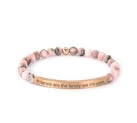 cusurlove Pulseras inspiradoras para mujer, chapadas en oro de 18 quilates, joyería cristiana con versículo bíblico, regalo religioso de oración de Jesús para mamá, hermana, amiga, Medio, Acero