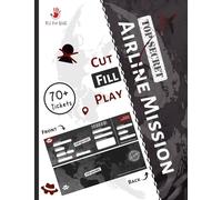 Cut-Fill-Play Top Secret Pretend Play Airline Mission Tickets: Blank Airline Tickets for kids next top secret mission | Premium Colored Tickets | Itz for Kidz