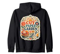 Cut Paper Garden Flores Papel Creatividad Sudadera con Capucha