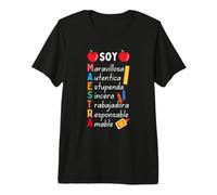 Cut Soy Maestra De Español Maestra De Español Bilingüe Español Camiseta Premium
