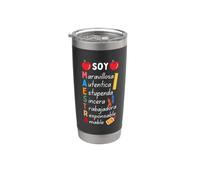 Cut Soy Maestra De Español Maestra De Español Bilingüe Español Vaso térmico de acero inoxidable de doble pared