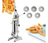 CUTANGELAR Churrera De Acero Inoxidable, Prensa Comercial Para Churros. Máquina Para Churros Con Capacidad.Para Cafeterías Y Snack Bars Que Requieren Producción Constante.(2L)