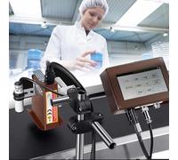 CUTANGELAR Codificador De Inyección De Tinta En Línea, Impresora Industrial De Inyección De Tinta. El Codificador Automático De Fechas Imprime Texto Y Códigos QR A 30 M/min(25.4mm)