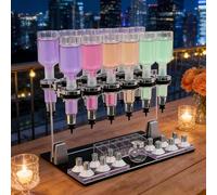 CUTANGELAR Dispensador De Perfume De 200 Ml Con 12 Cabezales De Bombeo Y 12 Vasos De Prueba. Kit Dispensador Manual De Perfume Para Bar, Ideal Para Perfumerías, Estudios, Salones Y Bares