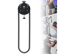 CUTANGELAR El Siste-ma De Entrenamiento De Cuerda Infinita Con Polea Portátil Para Gimnasio En Casa Ofrece Ejercicios De Fuerza Con Una Resistencia Máxima De 30 Kg (66 Lb).(Black)