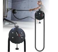 CUTANGELAR El Siste-ma De Poleas Con Cable Y Cuerda Infinita Con Tensión Ajustable Es Un Equipo Versátil Con Una Cuerda De 4 Metros Y Una Capacidad De 150 Kg (330 Lb).(Black)