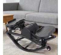 CUTANGELAR El Stepper De Balanceo con Movimiento Lateral Mejora La Coordinación Y Fortalece Los Músculos De La Parte Inferior del Cuerpo. Pedales Antideslizantes para Un Ejercicio Seguro.(Black)