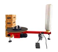 CUTANGELAR Enfardadora Automática De Film, Con Plataforma Giratoria De 40 Cm De Diámetro. Envolvedora Eléctrica De Film Estirable Para Logística.para El Embalaje De Palés, Cajas De Cartón Y Paquetes.