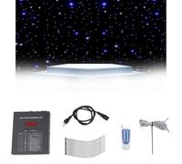 CUTANGELAR Fondo LED, Ideal para Escenarios con Luz De Estrellas, Ideal para Fotografía Nocturna, Ideal para Bodas, Fiestas, DJ, Eventos Y Actuaciones En Escenarios(White+Blue,4x4m)
