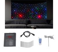 CUTANGELAR Fondo LED, Ideal para Escenarios con Luz De Estrellas, Ideal para Fotografía Nocturna, Ideal para Bodas, Fiestas, DJ, Eventos Y Actuaciones En Escenarios(Colorful,3x6m)
