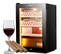 CUTANGELAR Humidificador de puros inteligente, gabinete de puros profesional, sist-ema de doble núcleo, pantalla digital, bajo consumo de energía, peso ligero 14 kg, regalo para hombres(Winecabinet)