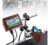 CUTANGELAR La Codificadora De Inyección De Tinta En Línea, Máquina De Impresión Industrial De Fechas, Ofrece Una Codificación Automatizada Fiable. para Códigos QR De Texto, Códigos De Barras.(12.7mm)