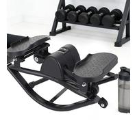 CUTANGELAR La Máquina De Cardio Stepper, con Movimiento Lateral, Trabaja Múltiples Grupos Musculares para Quemar Calorías De Forma Eficiente. para Entrenar En Casa, La Oficina O La Residencia.(Black)