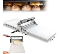 CUTANGELAR Laminadora de masa antiadherente Pro - Prensa plegable de acero inoxidable con control de grosor de 10 capas,ideal para productos artesanales de panadería y bollería danesa(103*58*25cm)