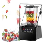 CUTANGELAR Licuadora industrial multifunción de 2200 W - Tapa con reducción de ruido y ventana de visualización, para alimentos, frutos secos y batidos, vertical, 58 cm, 6,9 kg