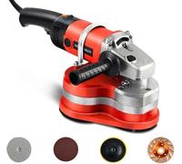 CUTANGELAR Lijadora de pared y suelo, pulidora de hormigón de 3800 W con tres cabezales y 6 velocidades ajustables. Pulidora de suelos para pulir hormigón, cemento, mármol y granito.
