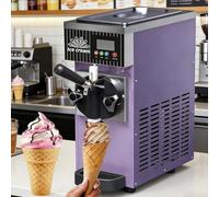 CUTANGELAR Máquina De Helados Cremosos De Mostrador Con Autolimpieza. Con Un Tanque De 2,5 L De Capacidad, Produce De 4 A 5 L/h Para Supermercados Y Servicios De Alimentación De Alta Demanda.(Purple)