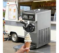 CUTANGELAR Máquina De Helados Cremosos De Mostrador Con Autolimpieza. Con Un Tanque De 2,5 L De Capacidad, Produce De 4 A 5 L/h Para Supermercados Y Servicios De Alimentación De Alta Demanda.(Gray)
