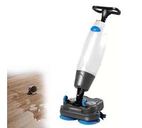CUTANGELAR Máquina Fregadora De Suelos Comercial, 13000 Pies Cuadrados por Hora, Ancho De Limpieza De 18 Pulgadas, Velocidad 0-350 RPM, Función Tres En Uno Cepillar Lavar Secar(White)
