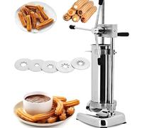 CUTANGELAR Máquina Manual Para Churros, Equipo Profesional Para Churros. Características Con 5 Moldes De Formado Diferentes. Ideal Para Donuts Tradicionales En Cocinas Comerciales.(2L)