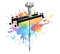 CUTANGELAR Máquina Mezcladora de Tanque, Agitador Neumático para Servicio Pesado, Opciones de Motor 3 y 5 Cilindros, Mezclador para Tambor 1000L, para Pintura, Revestimiento.(Large 5Cylinder)