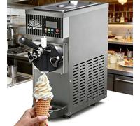 CUTANGELAR Máquina Para Hacer Helados Cremosos Con Autolimpieza, Tanque De 2,5 L Y Cilindro De 1 L, Rendimiento De 4-5 L/h, Para Supermercados, Cafeterías Y Bares.(Gray)