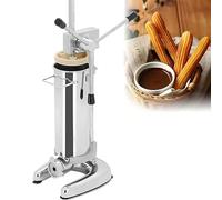CUTANGELAR Máquina Vertical Para Churros, Churrera De Acero Inoxidable. Máquina Para Churros Con Capacidad Y 5 Moldes De Formado. Perfecta Para Panaderías Y Negocios De Catering.(3L)