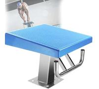 CUTANGELAR Plataforma De Salto De Competición De Natación con Inclinación De 15°, Bloque De Salida De Un Solo Escalón,Acero Inoxidable De Alta Resistencia con Capacidad De Carga De 250 Kg.(Standard)