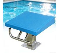 CUTANGELAR Plataforma De Trampolín Para Piscina, Bloque De Salida Con Base De Acero Inoxidable, Trampolín Exterior Antideslizante Inclinado A 15° Para Piscinas, Soporta Hasta 250 Kg (550 Lb)(Standard)