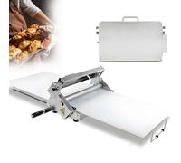 CUTANGELAR Prensa de masa con panel de PE: laminadora manual plegable que elimina. Engranajes limpios sin remojo, esenciales para la producción higiénica de pizza y galletas(83 * 48 * 25cm)