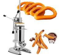 CUTANGELAR Prensa Manual De Masa, Máquina Profesional Para Churros. Características Con 5 Boquillas Intercambiables Y Capacidad De 2l. Optimizado Para Entornos De Restaurante Y Panadería.(3L)