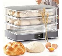 CUTANGELAR Probadora De Masa Eléctrica 40L Caja De Fermentación, Control Ajustable De Temperatura Y Humedad Para Fermentación Uniforme, Perfecta Para Hacer Pan, Yogur Y Natto En Casa.