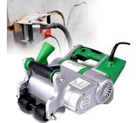 CUTANGELAR Ranuradora eléctrica para paredes, máquina cortadora de ranuras para paredes, 2000 RPM, 1100 W de potencia, cuchillas de 25 mm y 35 mm, profundidad de corte ajustable de 20-30 mm(Green)