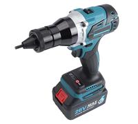 CUTANGELAR Remachadora Automática De 26 V Con Alta/baja Velocidad Y Luz LED De Trabajo, Instalación Rápida Y Modo Memoria Para Uso Profesional M3-M12(2000mAh,2*Battery)