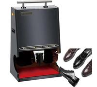 CUTANGELAR Siste-ma De Lustrado De Zapatos Público - Durabilidad De Calidad Comercial, Pulido Que Ahorra Tiempo En 1 Minuto, Base Antideslizante, Ideal para Estaciones, Bajo Nivel De Ruido(Black)