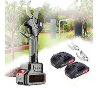 CUTANGELAR Tijeras de Podar Eléctricas Profesionales Corte 3 Pulgadas, Podadora con Pértiga Telescópica, Pantalla LCD, Cuchillas SK5, Batería 1500mAh,para Poda de Ramas Altas(With out pole)