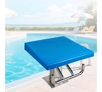 CUTANGELAR Trampolín Profesional De Alta Resistencia, Plataforma De Salto Estándar para Piscina, Trampolín para Competiciones De Natación con Asa, Inclinación De 15°, Especial para Natación(Standard)