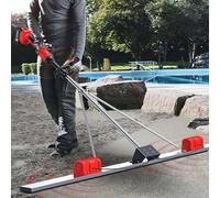 CUTANGELAR Vibrador De Hormigón Eléctrico De Gran Resistencia, Cuenta Con Estructura Triangular Robusta Y Velocidad Ajustable 3000-6000 RPM. Consolidación Profesional De Hormigón(2Battery,1.8m)