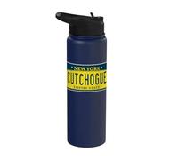 Cutchogue NY Long Island New York Home - Placa de matrícula Stainless Steel Insulated Water Bottle