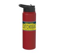 Cutchogue NY Long Island New York Home - Placa de matrícula Stainless Steel Insulated Water Bottle