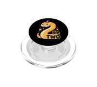 Cute 2nd Birthdays Snake Two Year Old Kids Girls Party PopSockets PopGrip para MagSafe