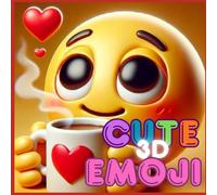 Cute 3D Emoji: Fun Coloring Book for Kids and Teens - Adorable 3D Emoji Faces to Color