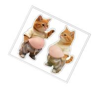 Cute 3D Stickers - 3D Belly Cute Adhesive Toys - Crafts Laptop Stickers Phone Decor | For Diary Notebook Journal Cup Water Bottle Tablet Skateboard Luggage Kids Girls